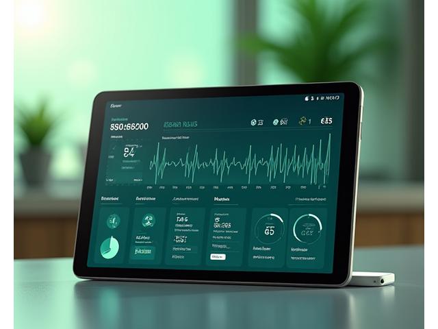 A modern digital health dashboard displaying various unified health metrics from multiple devices.